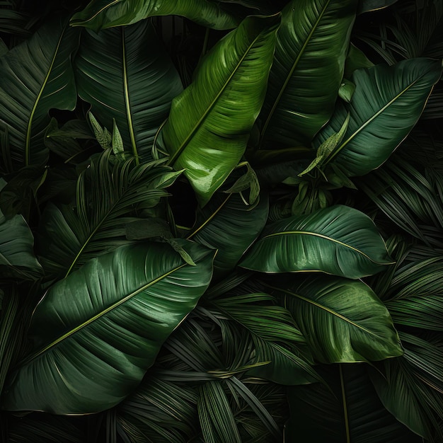 Tropische Blätter Tapete