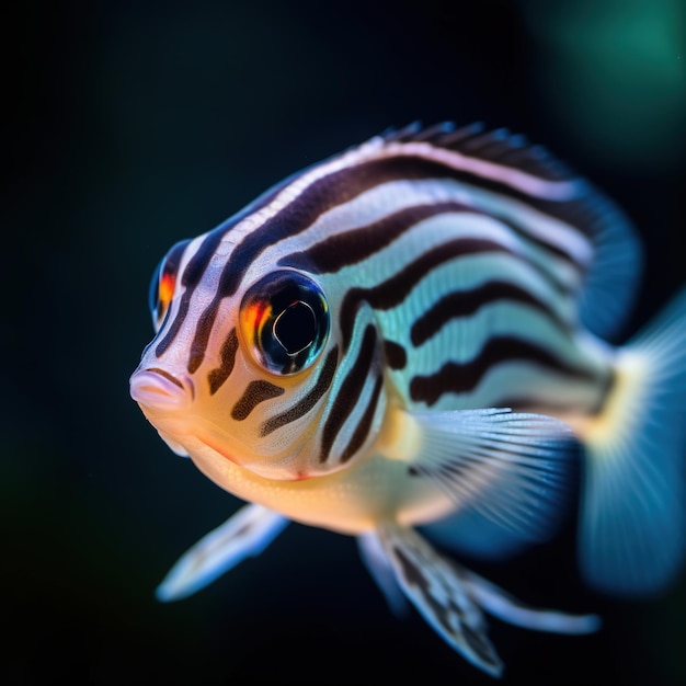 tropische Fische, die unter Wasser schwimmen