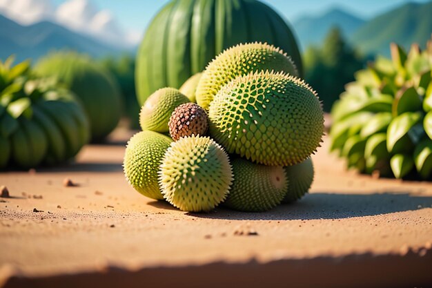 Tropische Früchte Durian köstliche ausländische importierte Früchte teure Durian Tapeten Hintergrund