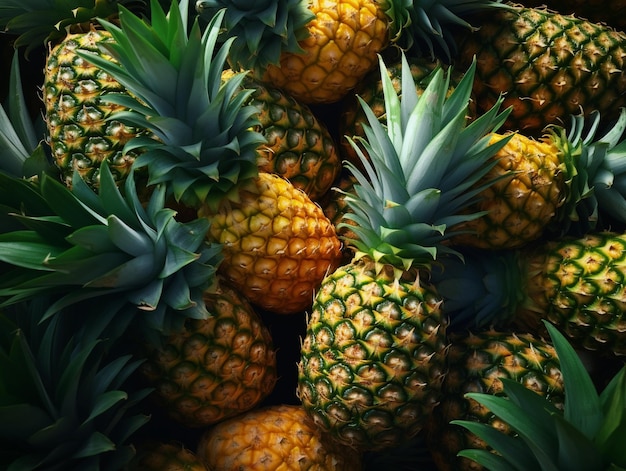 Tropische Glückseligkeit: Die goldene Süße der Ananas erkunden