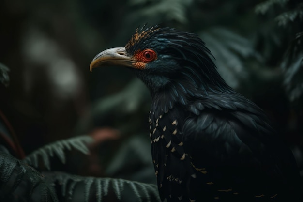 Tropische Vogel-Nahaufnahme Park-Wildtiere erzeugen Ai