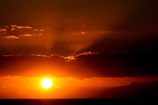 tropischen Sonnenuntergang