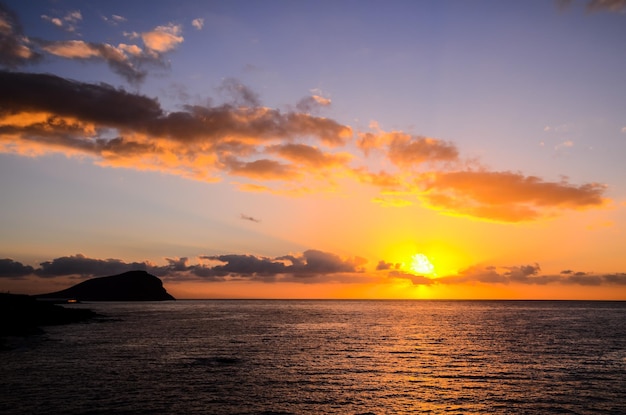 tropischen Sonnenuntergang