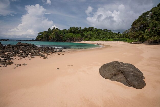 Tropischer Strand bei Ebbe Las Perlas-Archipel Panama stockfoto