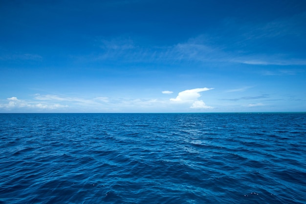 Tropischer Strand des schönen Himmels und des blauen Meeres