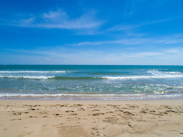 Tropischer Strand mit Meer