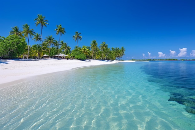 Tropischer Strand mit Sandbarwanderungen