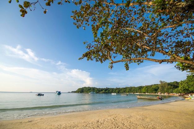 Tropischer Strand und Meer der Naturszene in Koh Samed Island Thailand
