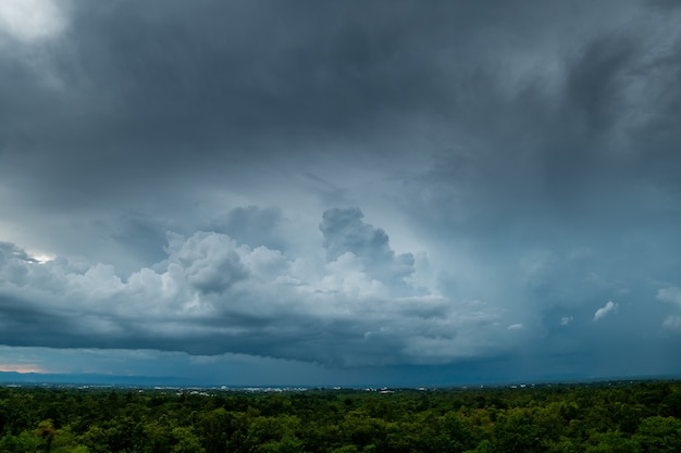 Trovão céu tempestade nuvens de chuva