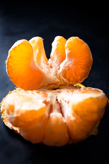 Trozo de mandarina pelada Rodajas de mandarina