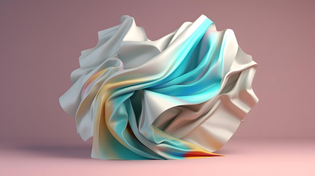 Un trozo de papel de colores con un fondo rosa.