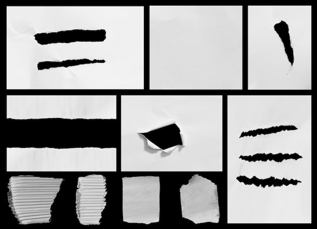 Trozos de fondo de textura de papel rasgado con espacio de copia para texto