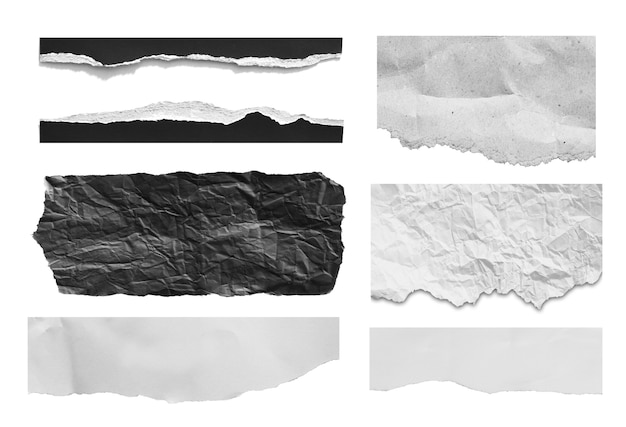Trozos de fondo de textura de papel rasgado con espacio de copia para texto
