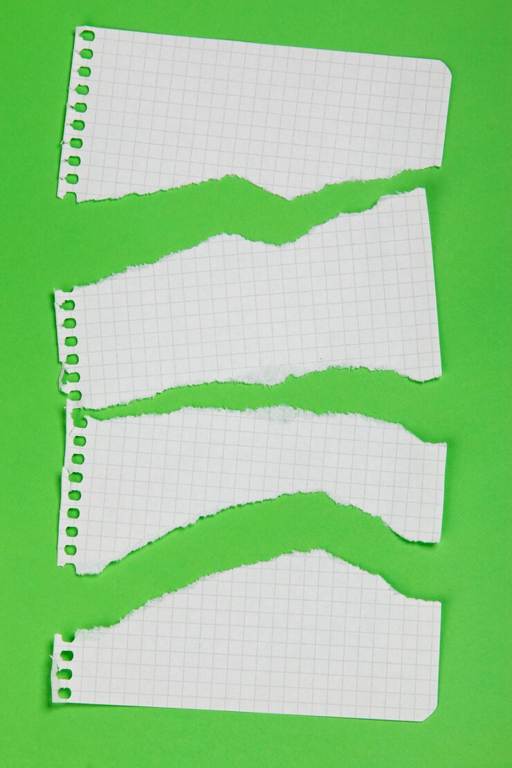 Foto trozos de papel a cuadros