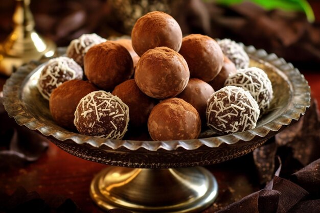 trufas de chocolate