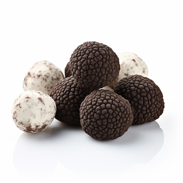 Trufas com fundo branco de alta qualidade ultra h