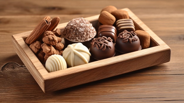 trufas de chocolate