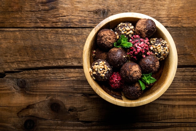 Trufas Veganas Crudas o Bolas Energéticas