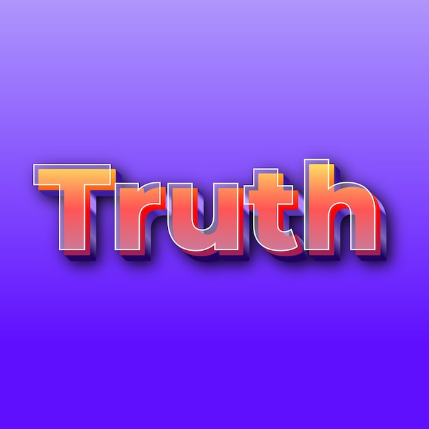 TruthText-Effekt JPG-Hintergrundkartenfoto mit violettem Farbverlauf