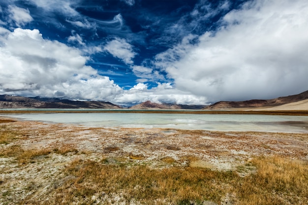 Tso Kar - lago de sal flutuante no Himalaia