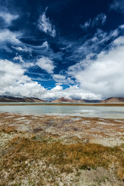 Tso Kar - schwankender Salzsee im Himalaya