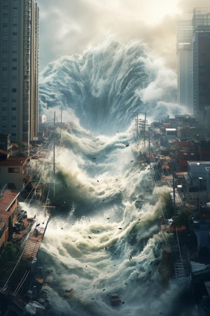 Tsunami in der Stadt