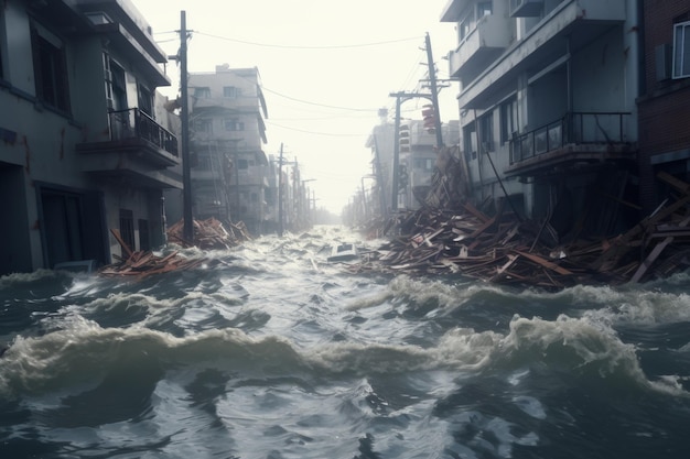 Tsunami in der Stadt