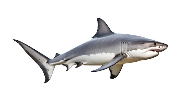 Tubarão Isolado em fundo branco