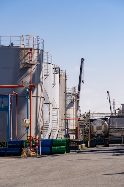 Tubería química planta de fábrica de aceite