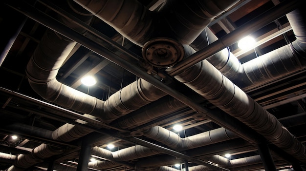 Foto tuberías para el sistema de ventilación