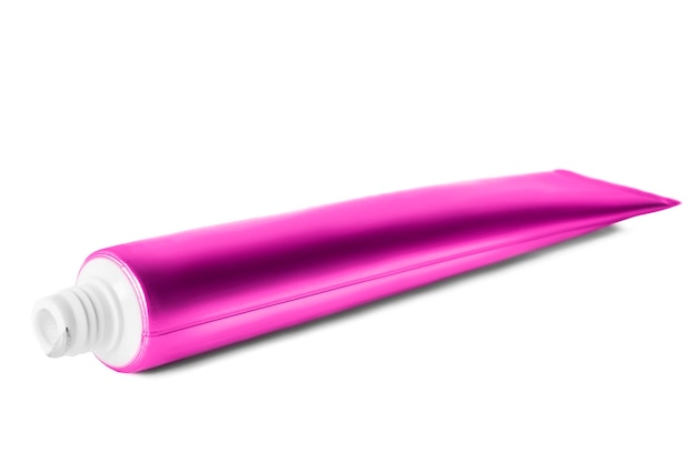 Tubo rosa isolado
