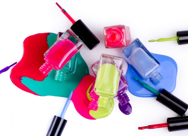 Tubos de esmalte de uñas