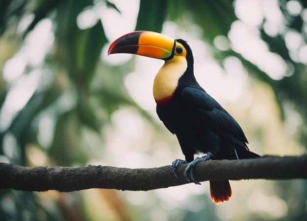 Un tucano en el bosque