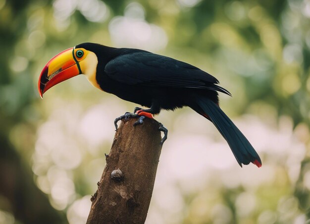 Un tucano en el bosque