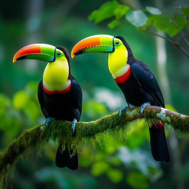 El tucano en la selva tropical de Costa Rica, América Central