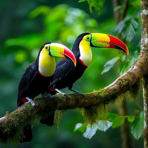 El tucano en la selva tropical de Costa Rica, América Central