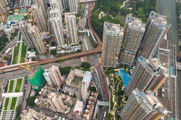 Tuen Mun, Hong Kong 09 de setembro de 2018:- distrito residencial de Hong Kong