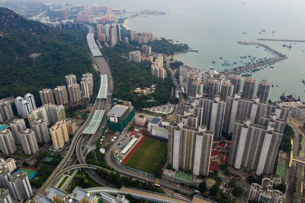 Tuen Mun, Hong Kong 09 de septiembre de 2018:-zona residencial de Hong Kong