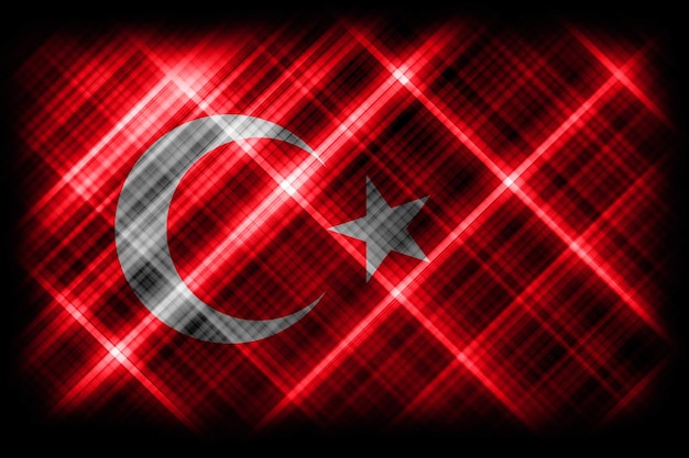 Foto türkei-flagge, nationalflagge, moderne flagge
