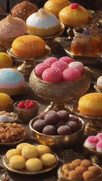 Türkische Süßigkeiten auf dem Tisch