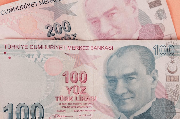 Türkische Währung Türkische Lira-Banknoten