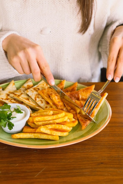 Türkischer Snack und Frühstücksmahlzeit.