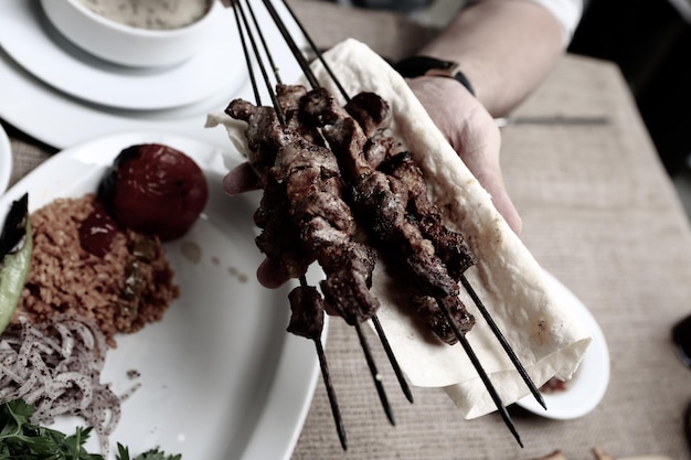 Türkischer und arabischer traditioneller Ramadan-Kebab