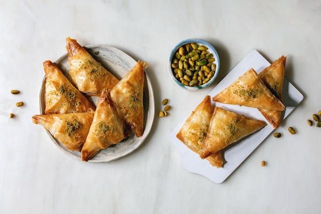 Foto türkisches dessert baklava