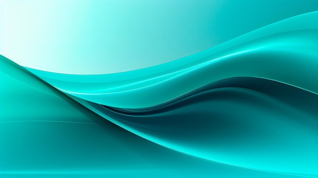 Türkise Welle Ein moderner und abstrakter Hintergrund mit einem geometrischen Design aus Schichten und Kurven