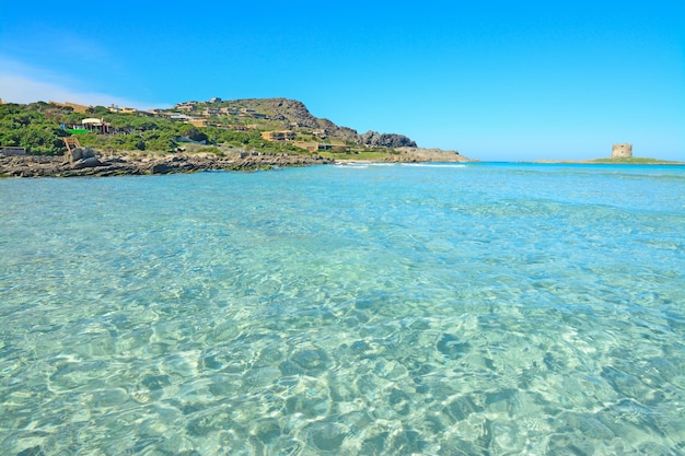 Türkisfarbenes Wasser am Strand La Pelosa Sardinien