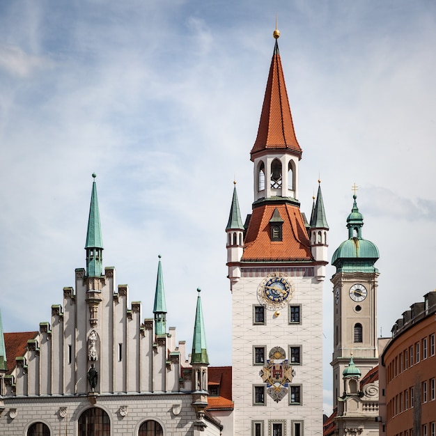 Türme der Altstadt von München, Deutschland