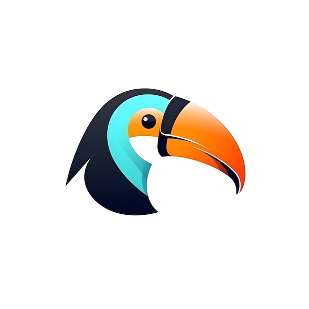 Tukan-Vogel-Logo-Design-Vorlage. Kreatives Tukan-Vogel-Vektor-Logo-Design