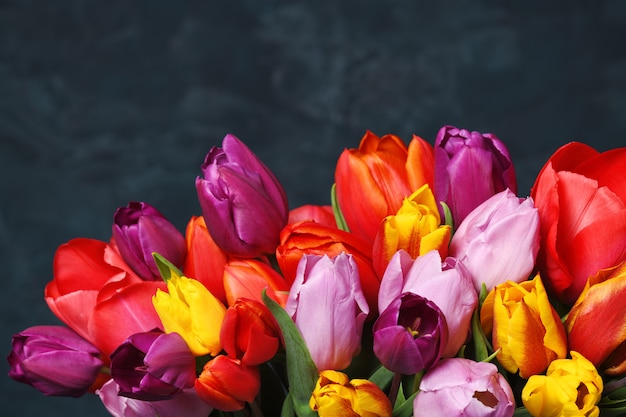 Tulipanes de colores