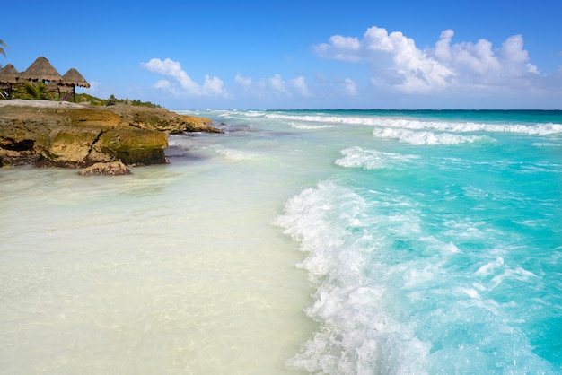 Tulum praia do caribe na riviera maya